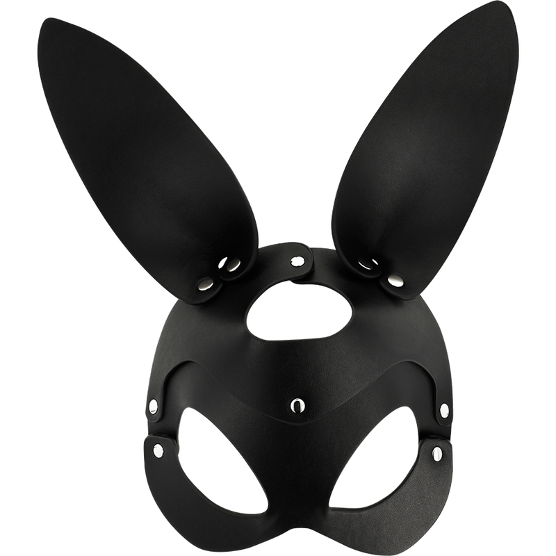 Coquette Chic Desire - Vegan Lederen Masker Met Konijnenoren - afbeelding 3