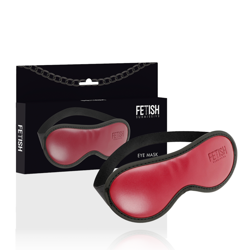 Fetish Submissive Dark Room - Vegan Lederen Masker Met Neopreen Voering - afbeelding 2