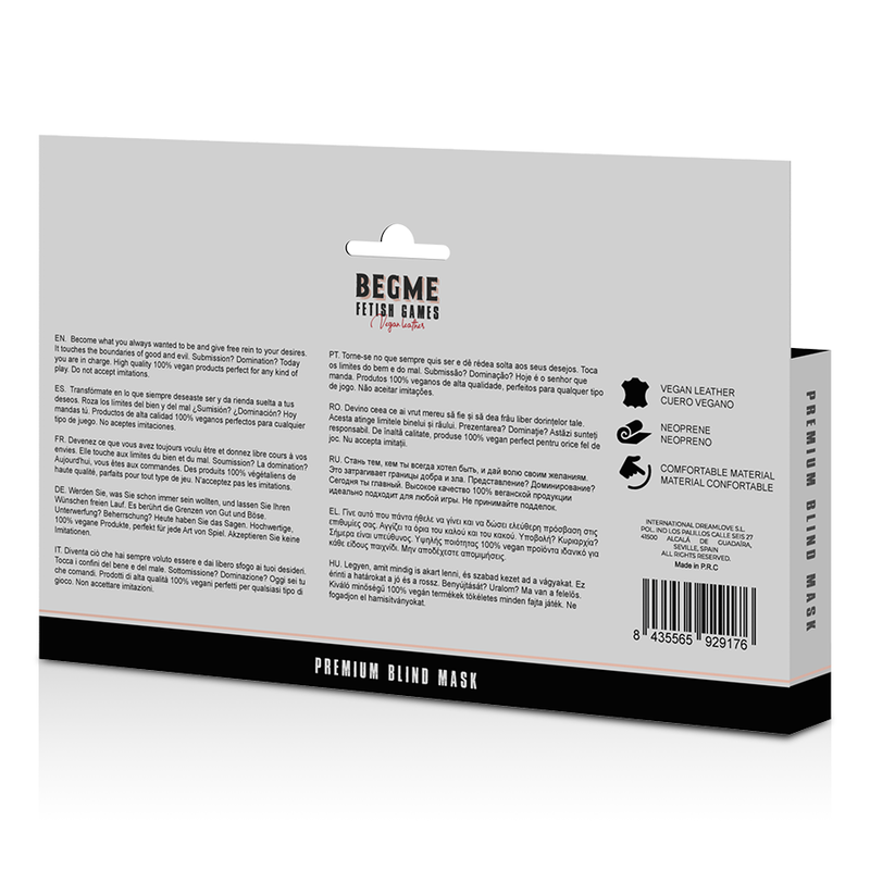 Begme - Black Edition Elastisch Oogmasker Met Neopreen Voering - afbeelding 7