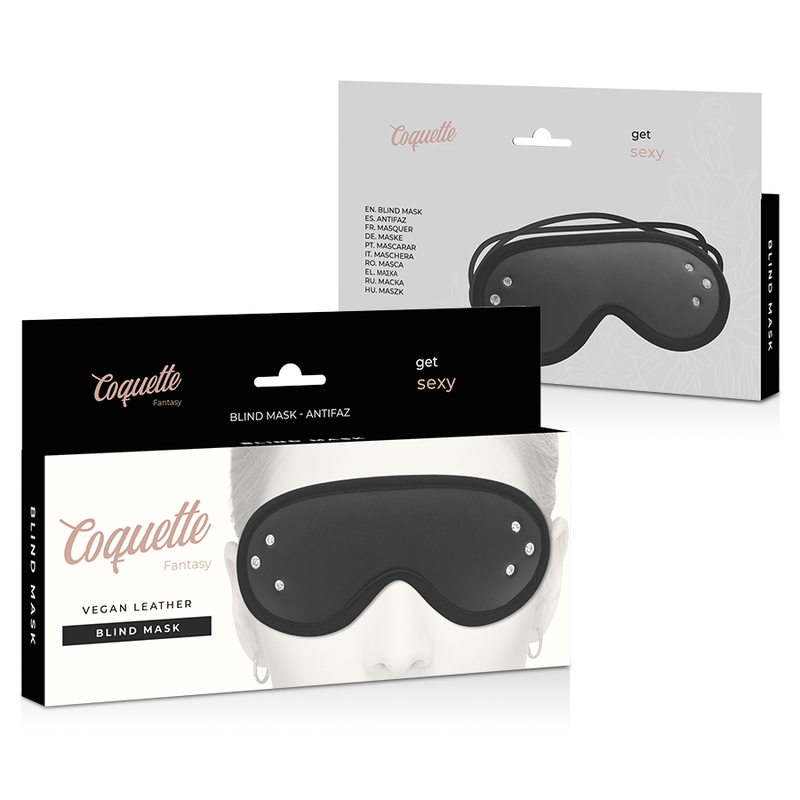 Coquette Chic Desire - Fantasy Vegan Lederen Oogmasker Met Neopreen Voering - afbeelding 6
