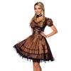 Premium dirndl met blouse bruin/zwart Premium dirndl met blouse bruin/zwart
