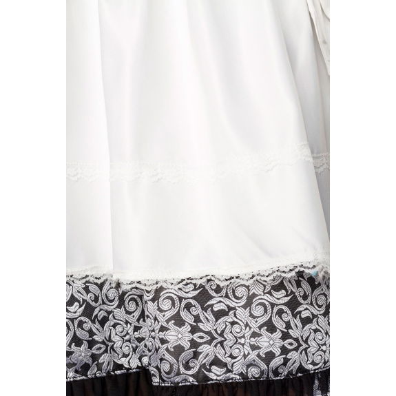 Premium dirndl met blouse zwart/wit