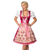 Premium Dirndl roze/rood