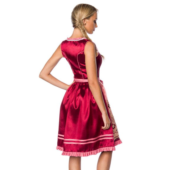 Premium Dirndl roze/rood