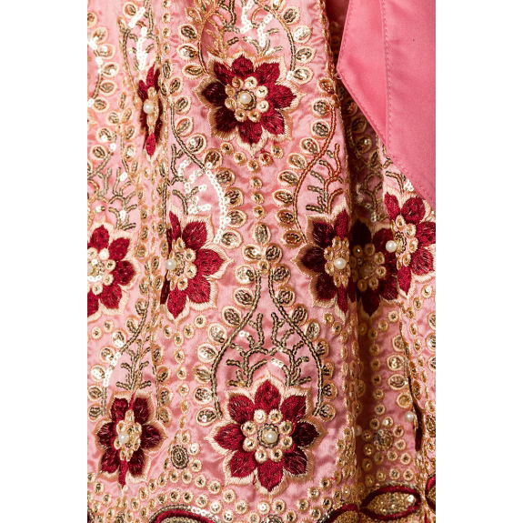 Premium Dirndl roze/rood