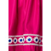 Traditionele Karodirndl roze/blauw geruit