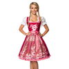 Premium dirndl met borduurwerk roze/rood Premium dirndl met borduurwerk roze/rood