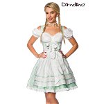 Pastel Dirndl jurk wit/groen Pastel Dirndl jurk wit/groen