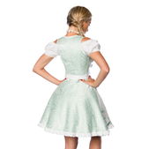 Pastel Dirndl jurk wit/groen