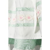 Pastel Dirndl jurk wit/groen