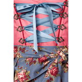 Dromerige dirndl roze/blauw bloem