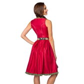 Dromerige dirndl rood/zwart bloem