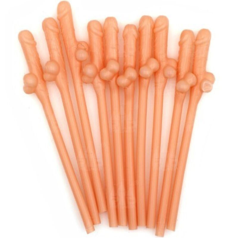 Diablo Picante - 10 Rietjes In De Vorm Van Een Penis