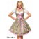Dirndl met bloemschort army/roze