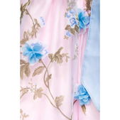 Dirndl met bloemschort zacht roze