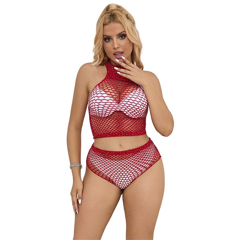 Subblime - 952402 Rode Diamanten Grid Set One Size