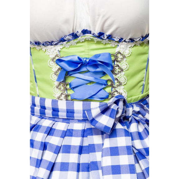 Onderborstdirndl met geruite schort