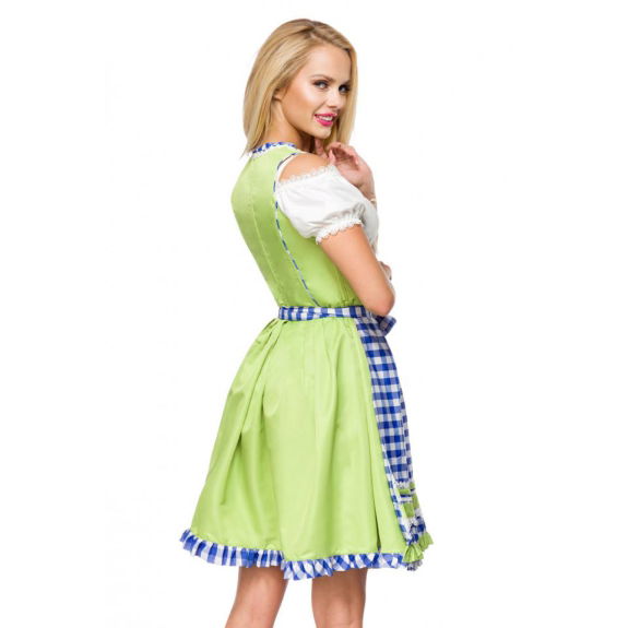 Onderborstdirndl met geruite schort
