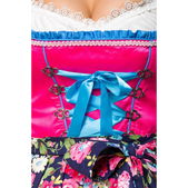 Dirndl jurk roze met bloemenschort