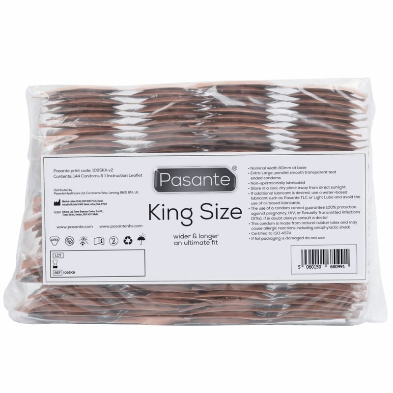 Pasante - King Ms Lange En Breed Condooms Zak Van 144 Stuks