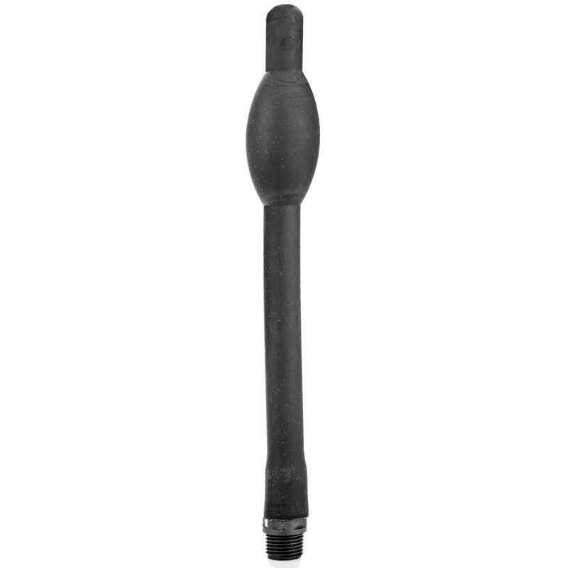 All Black - 27 cm Siliconen Opblaasbare Anale Douche