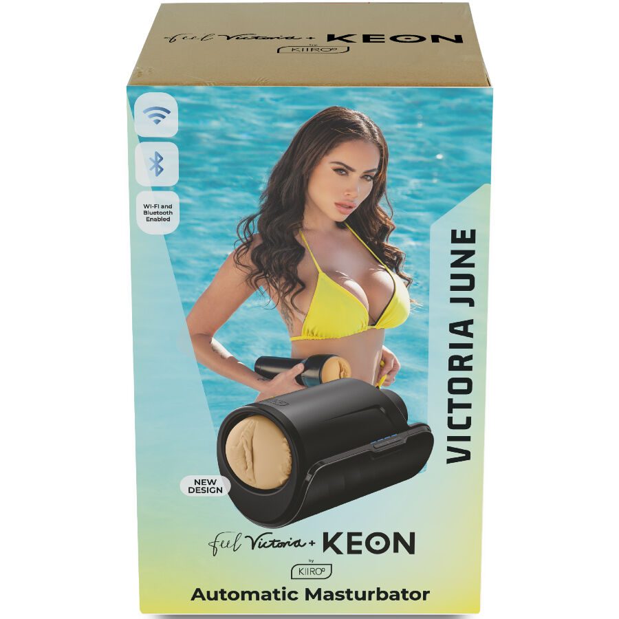 Kiiroo - Keon Wifi Combo Victoria June Automatische Masturbator + Feel Stroker
