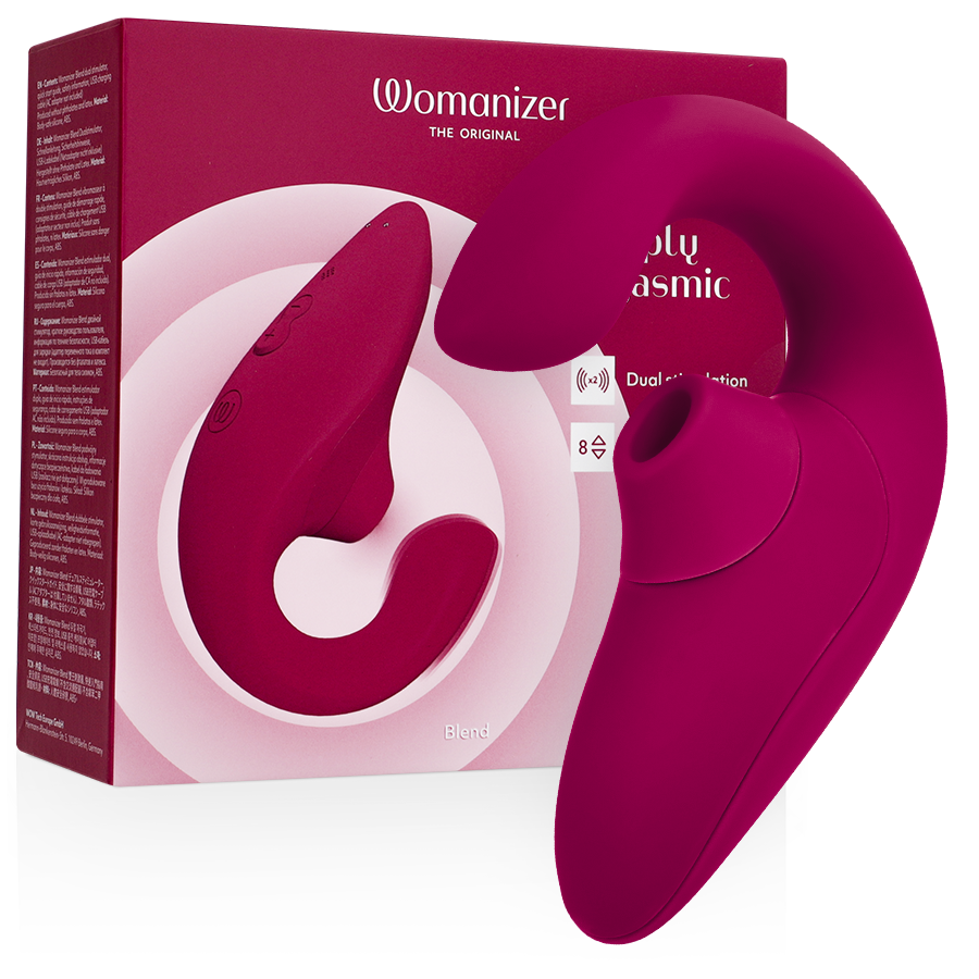 Womanizer - Blend Rabbit Vibrator Stimulator Vibrant Roze