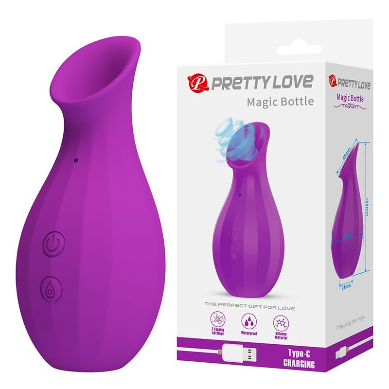Pretty Love - Magic Bottle Oplaadbare Clitorale Zuigstimulator Paars