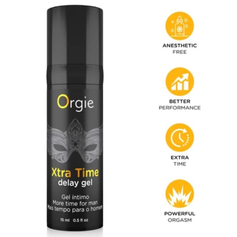 Orgie - Extra Time Delay Gel, Zonder Verdovingsmiddelen, 15 ml