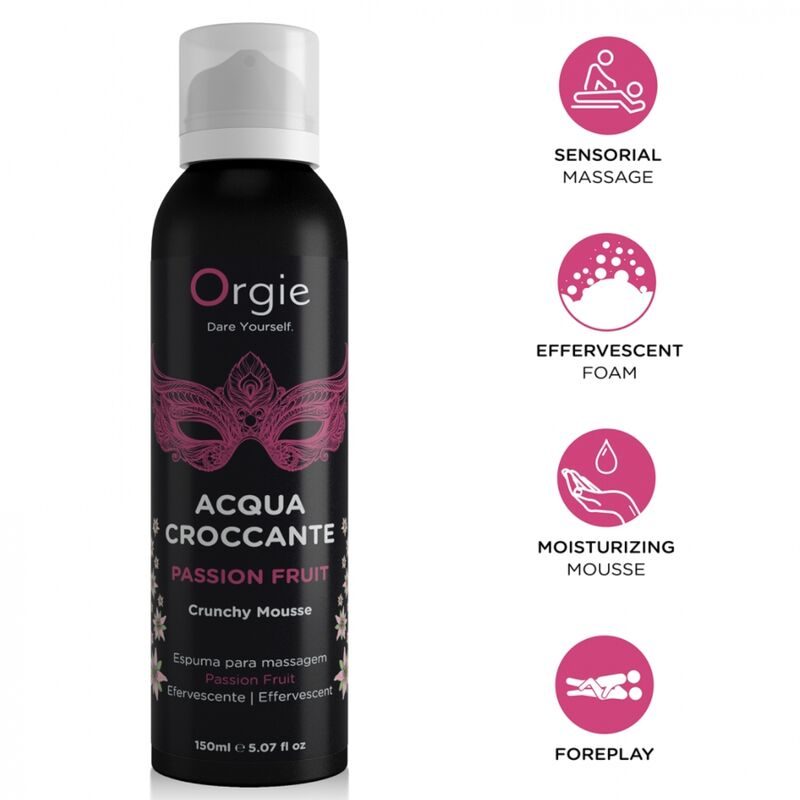 Orgie - Acqua Croccante Passiefruit Crunchy Massagemousse 150 ml