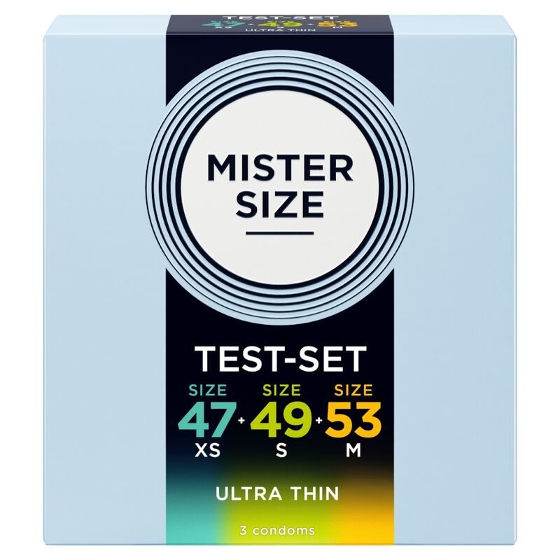Mister Size - Proefpakket Condoms Maat 47-49-53 mm (3 Stuks)