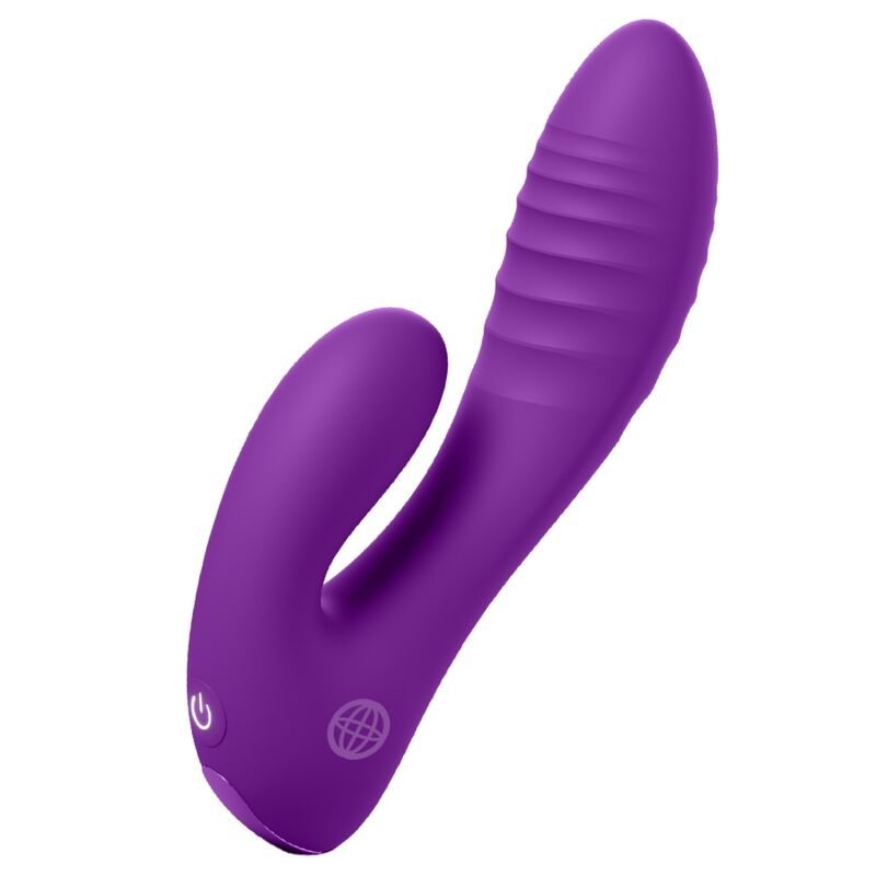 Fantasy For Her - Geheime Minnaar Dubbele Punt Vibrator Gy Clitoris Oplaadbaar Paars