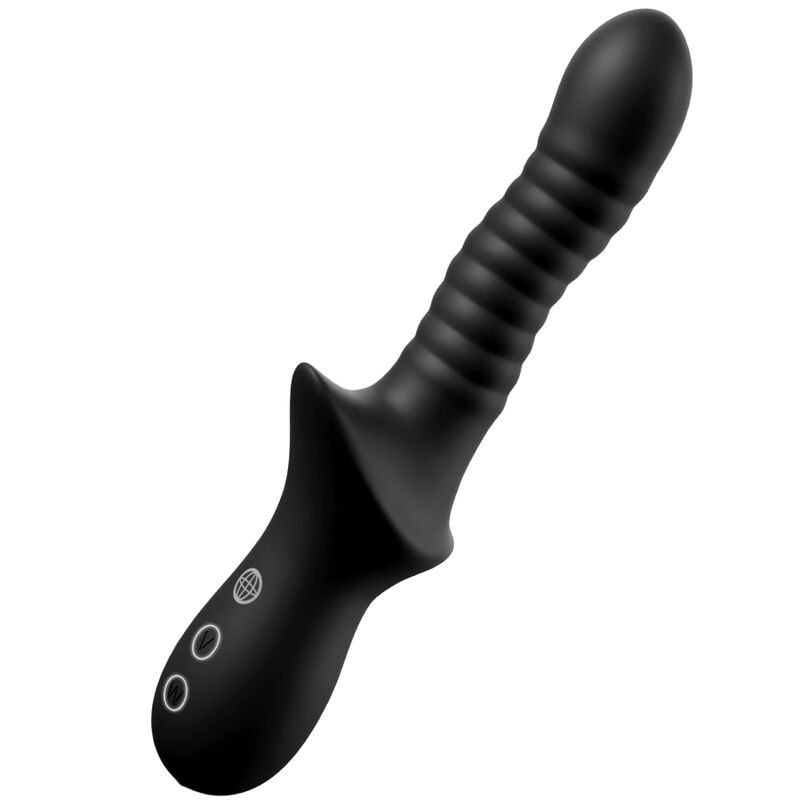 Anal Fantasy Elite - Pleasure Wave Oplaadbare Zwarte Anale Massager