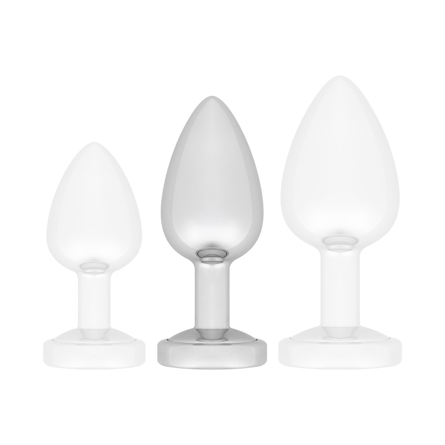 Easytoys Anal Collection - Buttplug LED Medium - Zilver - afbeelding 9