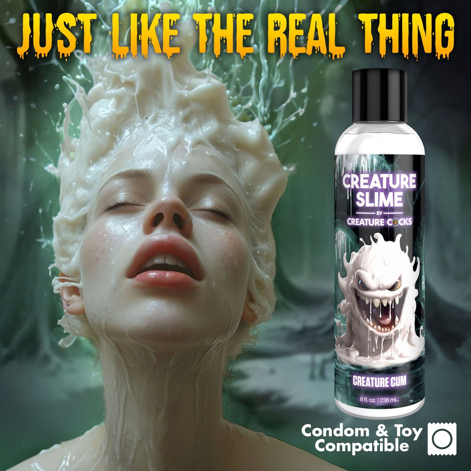 Creature Cocks - Creature Slime Creature Cum Jizz Glijmiddel - 237 ml - afbeelding 6