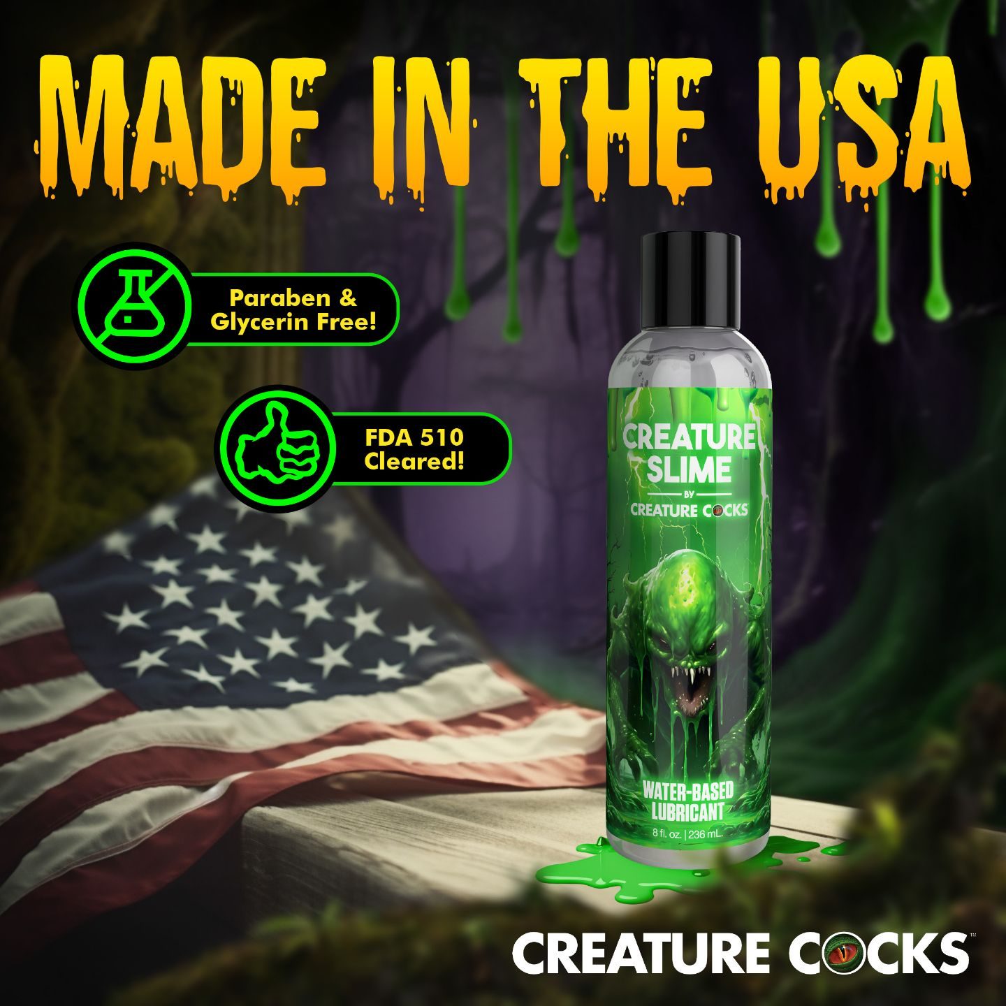 Creature Cocks - Creature Slime Glijmiddel - 237 ml - afbeelding 4