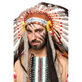 Indiaan kostuum man
