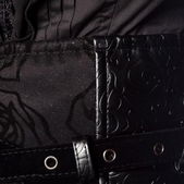 Waspie belt corset zwart