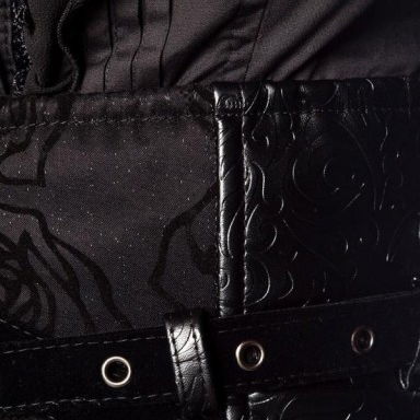 Waspie belt corset zwart