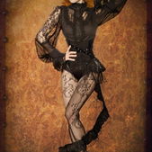 Waspie belt corset zwart