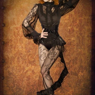Waspie belt corset zwart