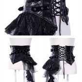 Waspie belt corset zwart