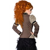 Steampunk-blouse met jabot