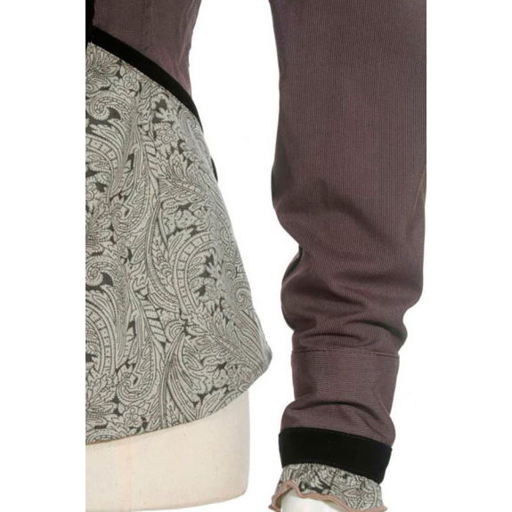 Steampunk-blouse met jabot