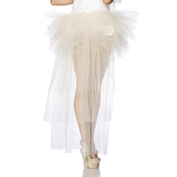 Tulle rok met rozen