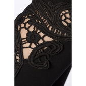 Legging met kanten inzetstuk