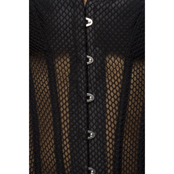 Corset met mesh lijfje