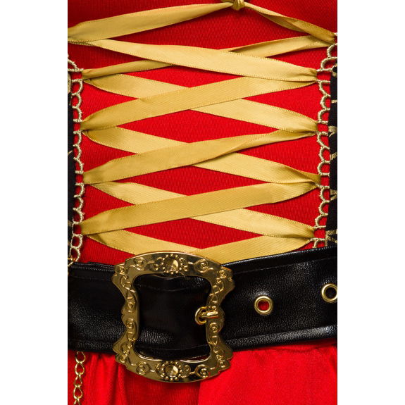 Sexy piratenkostuum rood