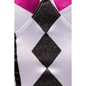 4-delig harlequin kostuum