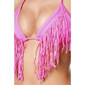 bikini roze franjes